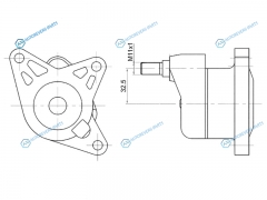 ST-1042000870 Натяжитель приводного ремня MERCEDESSSANG YONG KORANDOMUSSO