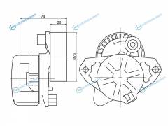 ST-2722000270 Натяжитель приводного ремня MERCEDES-BENZ CECLKSLKSPRINTER 1.8-2.3 02-