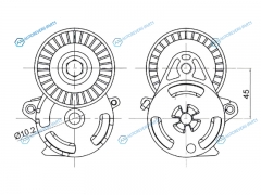 ST-23769-AA040 Натяжитель приводного ремня SUBARU FORESTERIMPREZALEGACYXV 12-