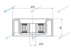 ST-1341A051 Обводной ролик приводного ремня CITROEN C4MMC ASXLANCEROUTLANDER (02.2012-) 1.82.0