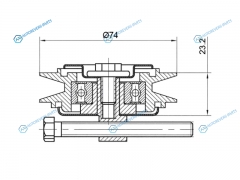 ST-11925-22J00 Ролик натяжителя кондиционера NISSAN PATROLSAFARI RD28