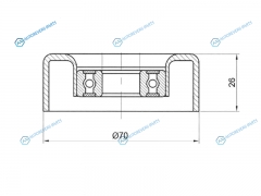 ST-25281-27001 Ролик натяжителя приводного ремня HYUNDAI I30SANTA FETUCSONKIA SPORTAGE 2.0D