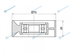 ST-25281-3C101 Ролик натяжителя приводного ремня HYUNDAI IX55SONATASORENTO 3.3I