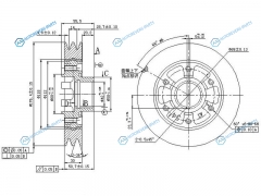 ST-13408-17010 Шкив коленвала TOYOTA COASTERLAND CRUISER 1HDT1HZ 90-
