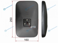 SL-1651 Зеркало заднего вида ISUZU ELF NHR.NKR (250x160 SR800)