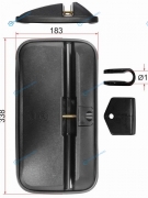 SL-768 Зеркало заднего вида ISUZU NKR.NPR (338x183mm)