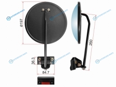 SL-378 Зеркало нижнего вида KIA BESTAISTANAGRACE круглое скреплением (d197mm)
