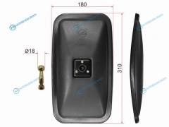 SL-1653 Зеркало заднего вида ISUZUHINO (310x180 SR600-80)