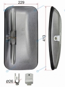 SL-788AL Зеркало заднего вида FAW LH (413x229mm SR1200)