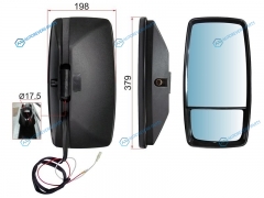 SL-516P Зеркало заднего вида HINOTOYOTA крепление хомут (379x198)