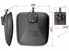 SL-1675 Зеркало нижнего вида ISUZU FTR. HINO truck.NISSAN UD.MITSUBISHI (270x260 SR350)