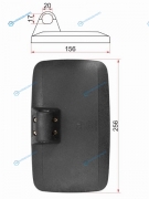 SL-1628 Зеркало заднего вида HINOFAW (256x156mm)