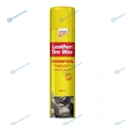 330118 Полироль универсальный (кож..рез..пласт.) Leather & Tire Wax Silicon. спрей. 400мл