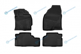 ELEMENT3D1853210k Коврики 3D в салон TOYOTA Prius Alpha. 2012->. П.Р. 4 шт. (полиуретан)