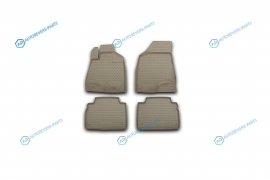 NLC.48.25.212k Коврики в салон TOYOTA Harrier. 2003->2008. П.Р.. 4 шт. (полиуретан. бежевые)
