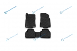CARNIS00059 Коврики 3D в салон NISSAN X-Trail. 032015->. 4 шт. (полиуретан)