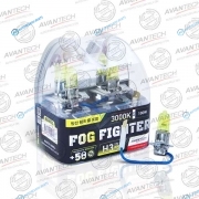 AB3003 Лампа высокотемпературная Avantech H3 12V 55W (100W) 3000K. комплект 2 шт.