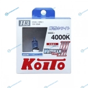 P0752W Лампа высокотемпературная Koito Whitebeam H3 12V 55W (100W) 4000K (комплект 2 шт.)