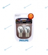 12496SVB2_к-кт ламп! (PY21W) 12V BAU15s поворот серебр.покрытие SilverVision (2шт. в блистере)|