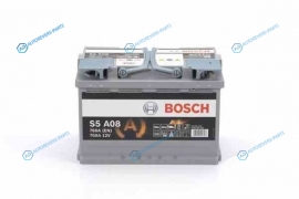 0 092 S5A 080_аккумуляторная батарея! 19.5|17.9 евро 70Ah 760A 278|175|190 AGM|