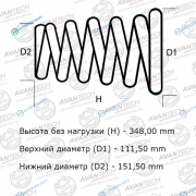 HS0126R Комплект усиленных пружин подвески Avantech (2шт. в одной упаковке)