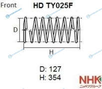 HD TY025F Пружина подвески усиленная NHK HEAVY DUTY (HD) (Кратность 2шт.)