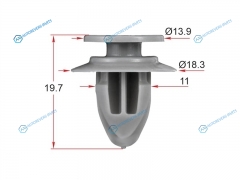 ST-KJ-2518 Клипса накладки кузова MAZDA (1 шт.)