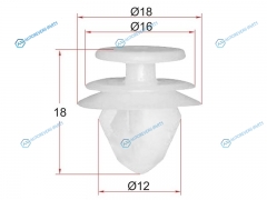 ST-KE-125 Клипса крепежная PEUGEOTCITROENRENAULT (1 шт.)