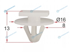ST-M12432 Клипса молдинга кузова GM (1 шт.)
