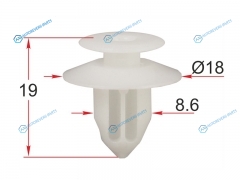 ST-M12277 Клипса крепежная TOYOTALEXUS (1 шт.)