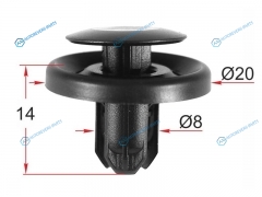 ST-M12497 Клипса крепежная SUBARU (1 шт.)