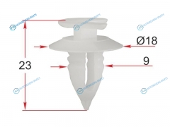 ST-M12500 Клипса обшивки двери FIATALFA ROMEO (1 шт.)