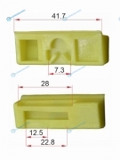 ST-M12666 Клипса молдинга лобового стекла LEXUS GS S19 05-12  LS F4 06-17 (1 шт.)