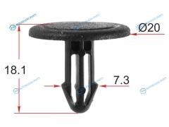 ST-KJ-2476 Клипса обшивки кузова HONDA (1 шт.)
