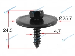 ST-M12632 Саморез с шайбой MERCEDES (1 шт.)