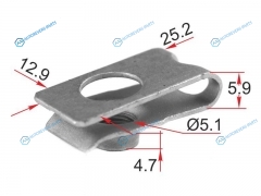 ST-M12639 Зажим металлический под болт HONDA (1 шт.)