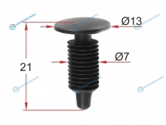 ST-M12292 Клипса крепежная GM (1 шт.)
