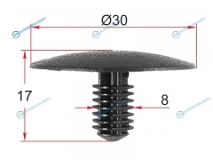 ST-M12371 Клипса обшивки кузова SUBARU (1 шт.)