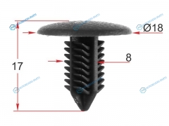 ST-M12440 Клипса обшивки кузова SUBARU (1 шт.)
