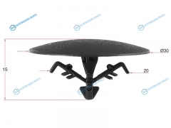 ST-KJ-1071 Клипса обшивки капота HONDA (1 шт.)