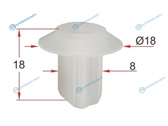 ST-M12352 Клипса под винт FORD (1 шт.)