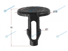 ST-M10598 Клипса фиксатор HONDANISSANTOYOTAMITSUBISHI (1 шт.)