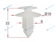 ST-M12291 Клипса крепежная ISUZU (1 шт.)