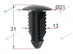 ST-M12484 Клипса обшивки кузова GM (1 шт.)