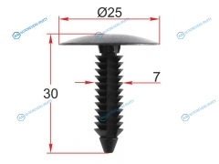 ST-M12466 Клипса обшивки кузова VAG (1 шт.)