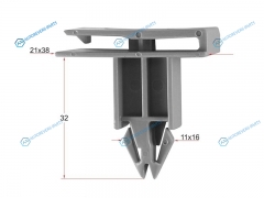 ST-M11012 Клипса молдинга GM (1 шт.)