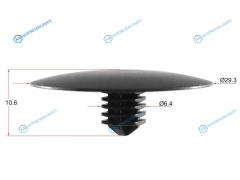 ST-KJ-1061 Клипса обшивки капота HONDA (1 шт.)