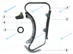 TK-DH113-B Комплект цепи ГРМ DAIHATSUTOYOTA K3VE 99-