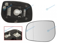 6471266 Полотно зеркала TOYOTA AVENSIS 06-08 LH асферическое с обогревом