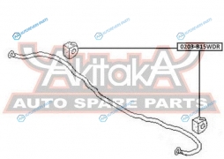 0203-B15WDR Втулка амортизатора | зад правлев